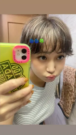 パーマ 棟方 世奈のヘアスタイル