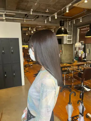 セミロング カラー 🌝ぷる艶ハイトーン 柔らかヘア🍅まあやのヘアスタイル