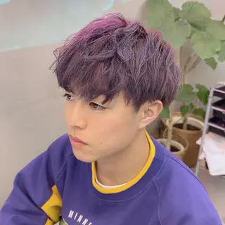 ショート カラー メンズ 岡野 静華のヘアスタイル