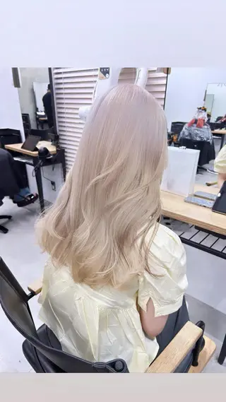 ロング カラー 🧸艶々韓国ヘア 🧁mizunaのヘアスタイル