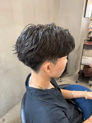 パーマ メンズ 山田 翔夢のヘアスタイル