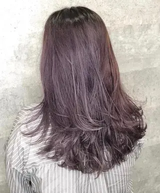 セミロング カラー _WHITE+ 南海難波店のヘアスタイル