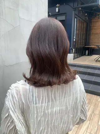 ミディアム カラー ヘアアレンジ yuka .のヘアスタイル