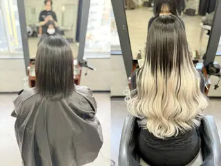 ロング 💎馴染むエクステ ×カラーTOMO💎のヘアスタイル