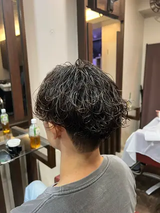 ショート パーマ メンズ 湘南のパーマ職人 🔥清水琉葵🔥のヘアスタイル