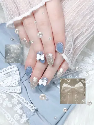 ネイル 12/23空✩⡱🩵 aoi🩵のネイルデザイン