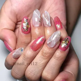 ミディアム ネイル nail salon &e eriのネイルデザイン