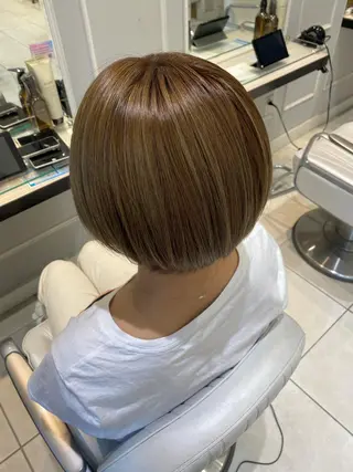 ショート カラー 韓国ヘア🍒渡辺 咲🍒のヘアスタイル