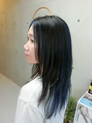 カラー ロング ma cherie 　naoのヘアスタイル