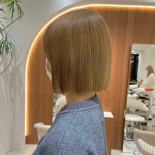 ショート 渋谷／タッセルボブ ／顔周り/加邊凌也のヘアスタイル