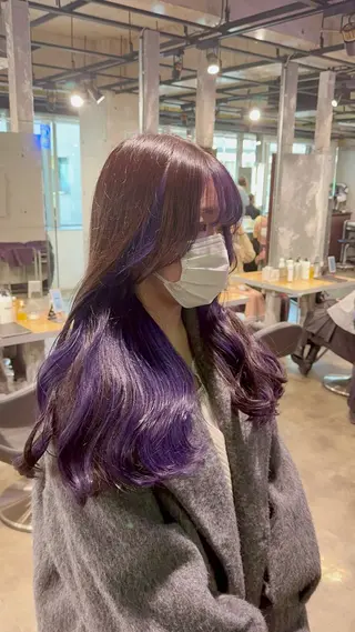 ロング カラー *モデル募集🤍横浜 透明感カラー🫧のヘアスタイル