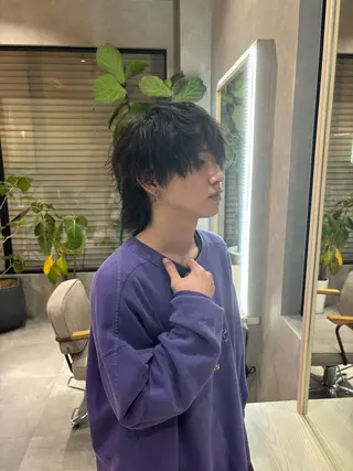 ミディアム メンズ 長谷川 湧のヘアスタイル