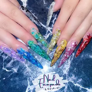 ロング ネイル クロキ 。のネイルデザイン