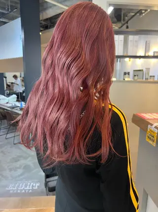 ロング 赤み消しカラー✳️ 井上明日翔💫のヘアスタイル