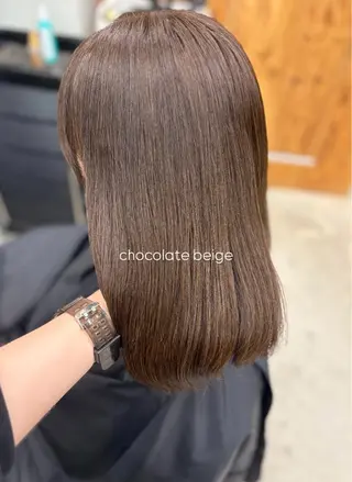 ミディアム カラー blink所属・暖色/ブラウン/ 透明感/ゆうかのヘアスタイル