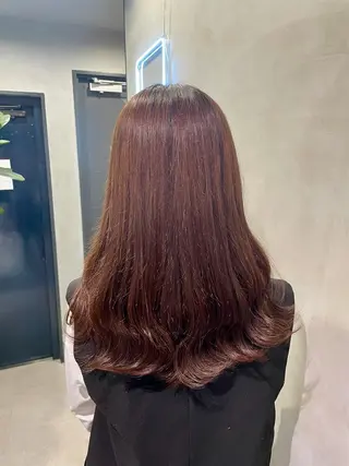 ロング メンズ縮毛矯正 ブリーチカラー/まやのヘアスタイル