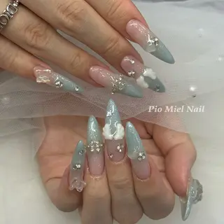 ネイル momo 長さだしのネイルデザイン