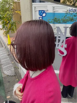 ミディアム カラー riho 🥣🤍のヘアスタイル