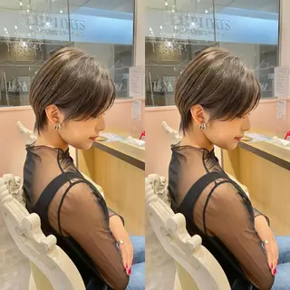 ショート 【似合わせショート】 岡 那輝のヘアスタイル