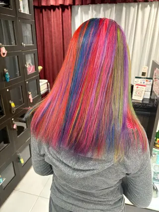 ミディアム カラー Eleanor立川北口所属・🦋YUI 髪質改善 ブリーチ　着付け🦋のヘアスタイル