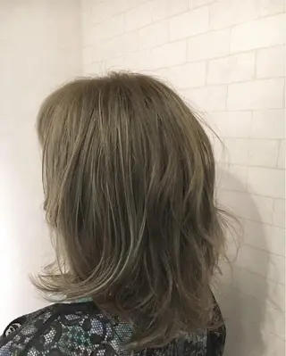 ミディアム カラー JILBLAN京都 ショート/ハイライトのヘアスタイル