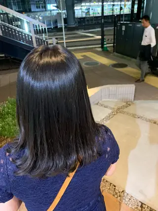 ミディアム カラー 似合わせカラー/艶 髪質改善/ヨシザキのヘアスタイル