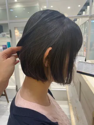 ショート ちぐさ/暖色/ ワンカラー🤍のヘアスタイル