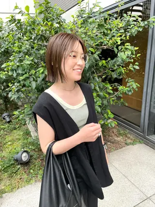 ミディアム カラー パーマ ヘアアレンジ メンズ キッズ マツエク・マツパ tatsumi/ボブ ウルフ/レイヤーのヘアスタイル