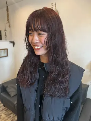 ロング カラー パーマ m ā l o.🌷 サカモトマイコのヘアスタイル