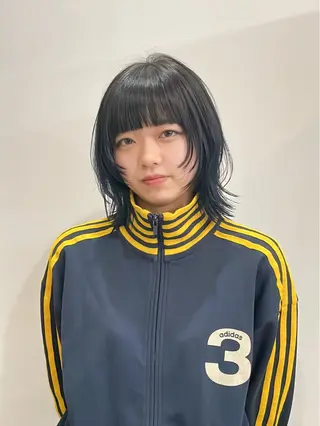 ミディアム レイヤー/ウルフ/ ハッシュカット/そらのヘアスタイル