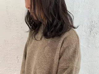 セミロング カラー 🫧透明感カラー/ ボブ/小笠原汐海🪽のヘアスタイル