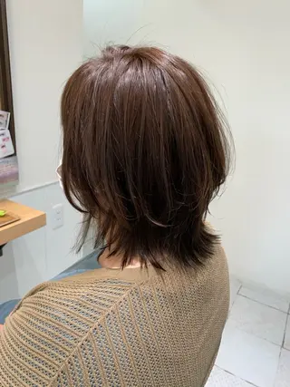 ミディアム カラー 村田 淳のヘアスタイル