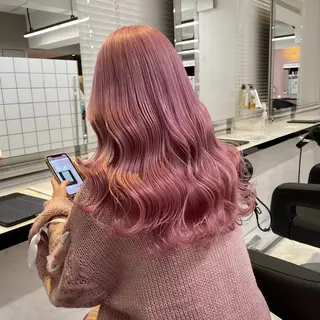 カラー 💗ブリーチなし暖色 kotono💗のヘアスタイル