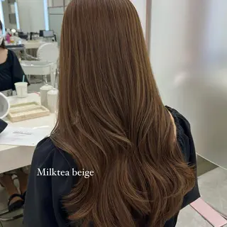 ロング カラー COA GINZA所属・ボブ/前髪/顔周り COAGINZAコモのヘアスタイル