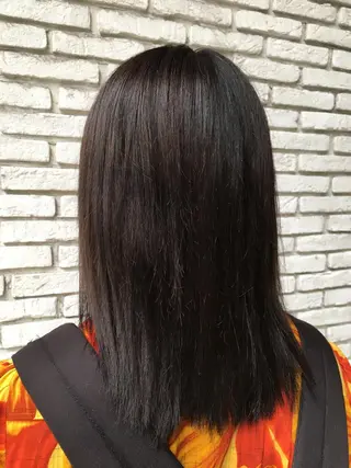 セミロング カラー Lapel green所属・Lapelgreen 森町 / AOIのヘアスタイル