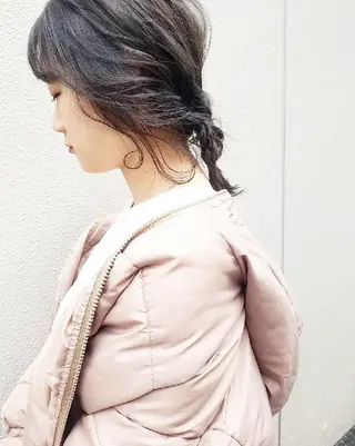 ヘアアレンジ 🙃 透明感カラー/ボブのヘアスタイル