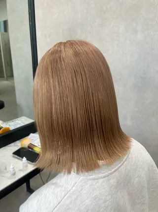 ミディアム 🌈ハイトーンカラー ⋆˚ʚɞにいな🌈のヘアスタイル