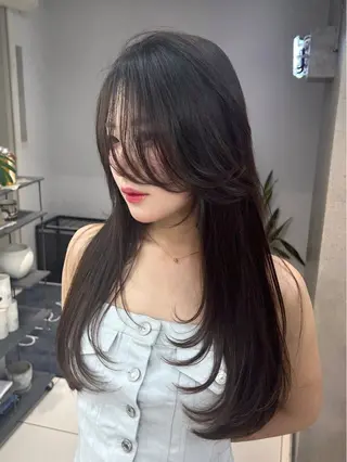 ロング レイヤー×ツヤカラー 渋谷/kougaのヘアスタイル