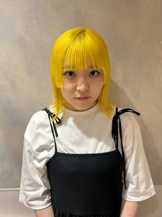 セミロング カラー 横浜カラー/パーマ/ SAKI💫のヘアスタイル