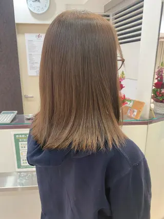 セミロング カラー 透明感カラー💜艶髪 sayakaのヘアスタイル