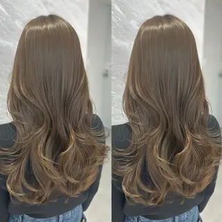 ロング カラー 心斎橋/ブリーチなし 髪質改善/レイヤーのヘアスタイル