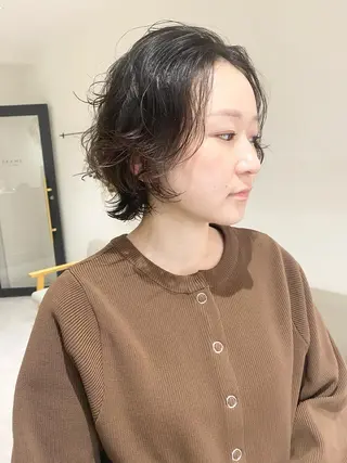 ショート パーマ パーマ特化 フシキサトシのヘアスタイル