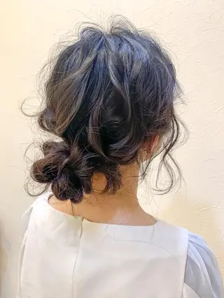 ミディアム ヘアアレンジ SHANTi 飯塚 ヘアセット/髪質改善のヘアスタイル