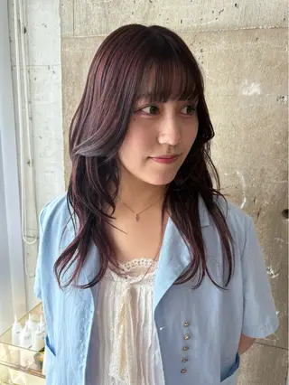 ロング カラー person♡kii マオのヘアスタイル