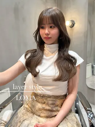 ロング LOMA🇰🇷 銀座クボタのヘアスタイル
