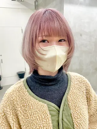 ショート カラー パーマ ヘアアレンジ メンズ ハイトーン/レイヤー 🌸さくらのヘアスタイル