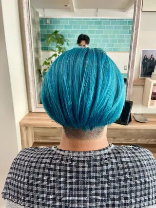 カラー ブリーチ/ストレート ダブルカラーtetoのヘアスタイル