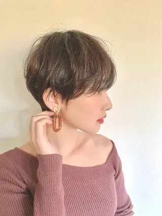 ショート カラー 仙台Ｉ韓国レイヤー Ｉ髪質改善Ｉ伊藤拓海のヘアスタイル