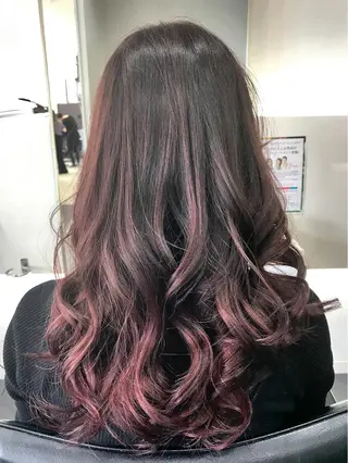 ロング カラー 関口 友行のヘアスタイル