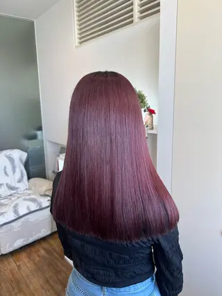 ロング カラー 竹添 有梨沙のヘアスタイル